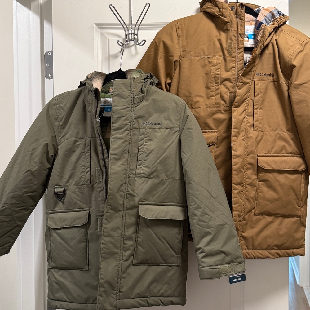 Columbia Kids Mt Adventure Plaid Lined Omni Tech Jacket - Picture 4 of 7